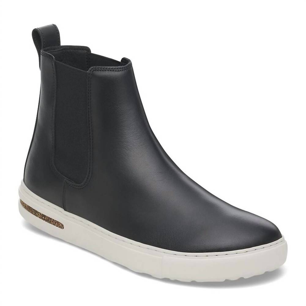NEW BIRKENSTOCK women's bend leather chelsea boots in black SZ 38